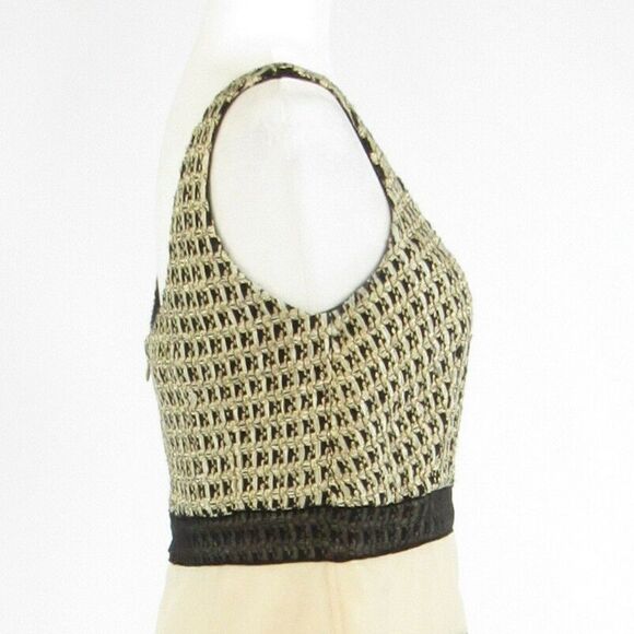 Kay Unger beige tiered dress 8 - Picture 6 of 8